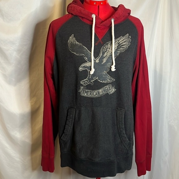American Eagle Outfitters Tops - MM192 American eagle outfitters two tone screen printed hoodie